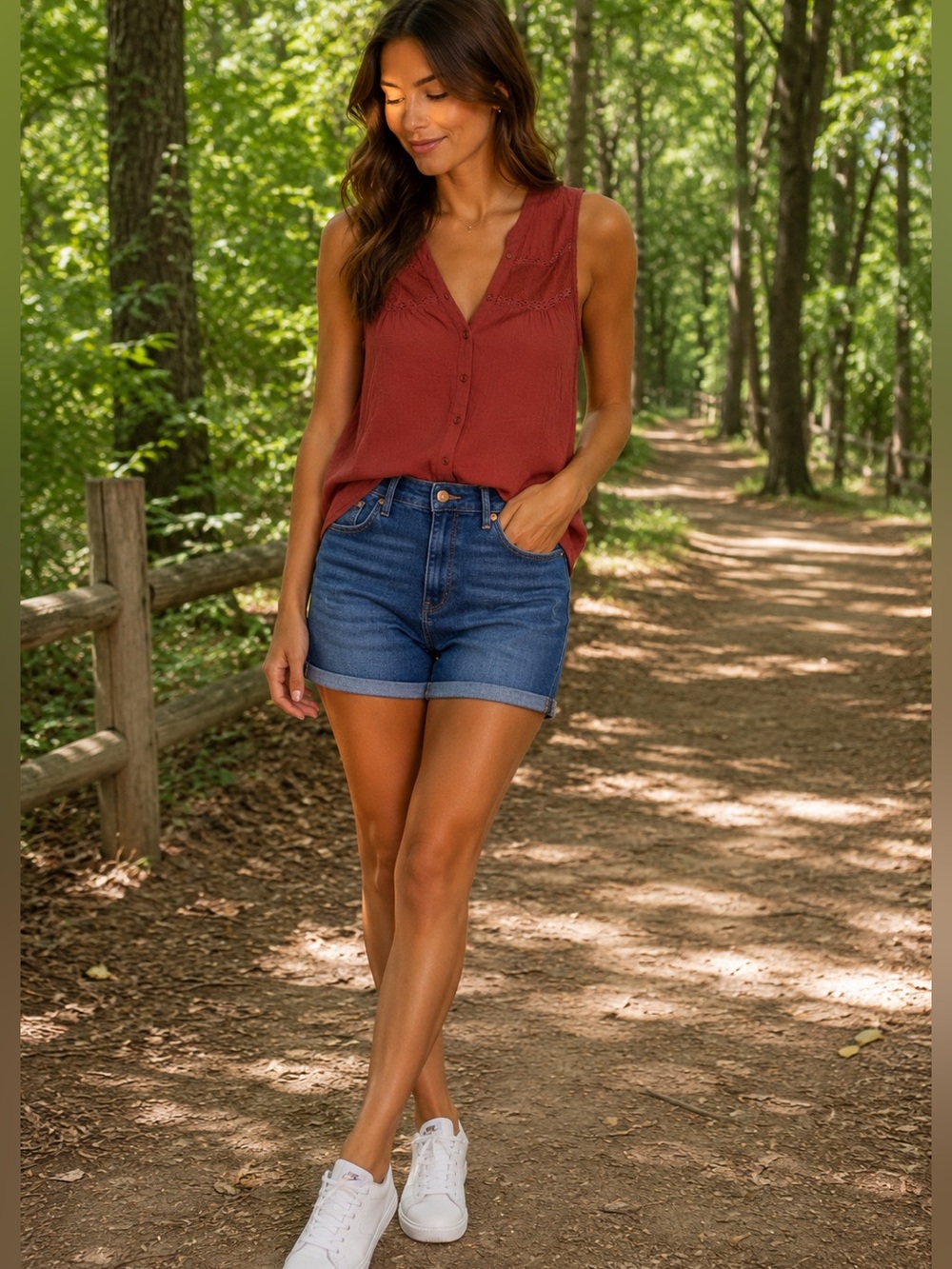 H&M Blue Jean Shorts